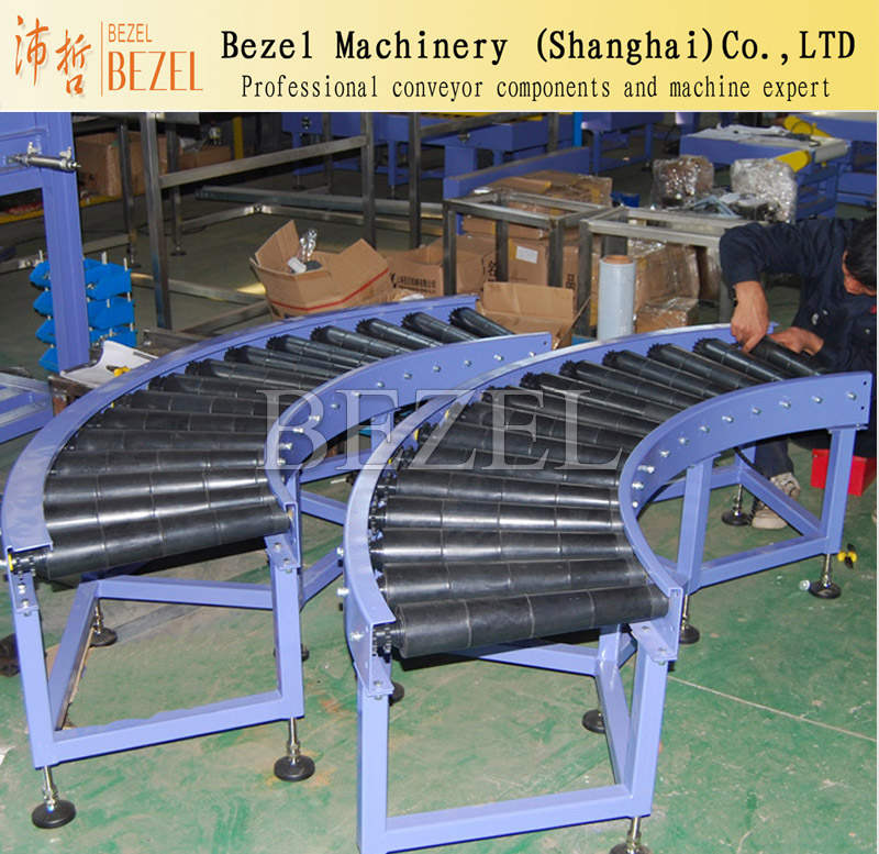 PVC滾筒轉(zhuǎn)彎輸送機